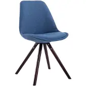 CLP Chaise visiteur Toulouse Tissu Cappuccino Rond