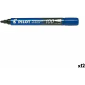 Pilot Marqueur permanent 100 surligneur 1 pièce(s) Bleu Pointe fine (1x)