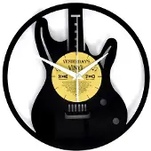 Yesterdays Vinyl Horloge vinyle recyclé GUITARE