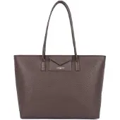 LANCASTER PARIS Sac cabas épaule Zippé Maya Double KBA Marron