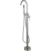 FortiFura Calvi Robinet de baingnoire hors sol 107.8cm avec douchette Inox brossé SW377863