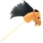 Pluchiez Hobby Plüsch Steckenpferd Deluxe 70 cm mit langer Mähne