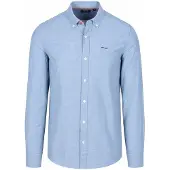 NZA Chemise NZA Barn Twill Col Boutonné Bleue Bleu clair Bleu taille 3XL