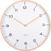 Karlsson Horloge murale Circus Rings Peach orange (40 cm)
