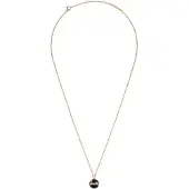 Daniel Wellington Aspiration Collier Rose Or Noir, (Acier inoxydable, Émail, 49 cm)