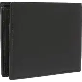 L.credi Cuir porte-monnaie David Wallet Black noir