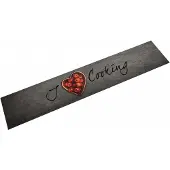 vidaXL Tapis de cuisine lavable texte Cooking 60x300 cm velours