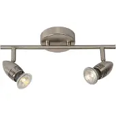 Lucide LED Spot plafond Caro GU10 2 x 5 W ronde chrome matte