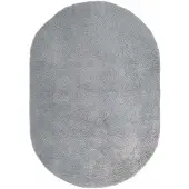 vidaXL Tapis shaggy à poils longs NAVARRA gris argenté 300x200 cm