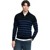Superdry Pull à Demi-zip Cotton Stripe Knit