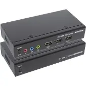 InLine 61640 Extender KVM DVI USB, prolongation via UTP, avec audio, jusqu'à 50m