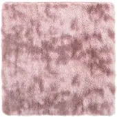 vidaXL Tapis Shaggy à poils longs NAVARRA rose poudré 200x200 cm
