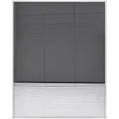 vidaXL Moustiquaire de fenêtre Plissé avec Unterschlagung 80x100 cm Aluminium