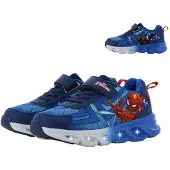 Leomil Garçons, Baskets, Chaussures pour enfants, baskets, Spiderman, Bleu, (26)