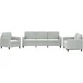 vidaXL Ensemble de canapés 3 pièces gris clair velours