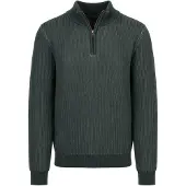 Suitable Bico Pull Demi-Zip Vert Foncé