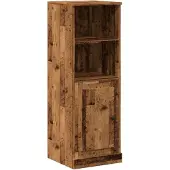 vidaXL Highboard imitation bois ancien 36x35,5x103,5 cm Matériau dérivé du bois