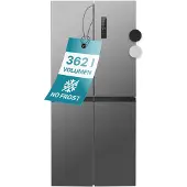 Bomann Réfrigérateur et congélateur 362L Inox KG7358-Inox