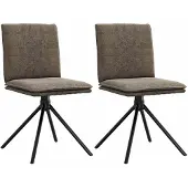 vidaXL Chaise de salle à manger gris foncé