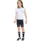 Adidas Originals Ensemble de sport Lace Cycling Short Tee Set "White / Black" pour Fille
