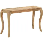 vidaXL Table console 118x38x76 cm bois massif mangue