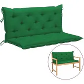 vidaXL Coussins de banc de jardin 2 pcs. Vert 120x50x7 cm Tissu Oxford