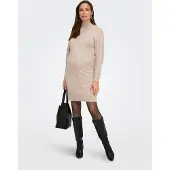 ONLY Maternity Robes en maille noisette