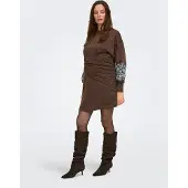 ONLY Maternity Robe 'OLMBrooke' bleu clair / marron