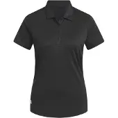 Adidas T-shirt fonctionnel 'Women's Solid Performance Short Sleeve Polo' noir