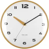 Karlsson - Horloge murale Brisk Dome - couleur ocre - Ø40cm