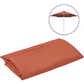 vidaXL Housse de rechange pour parasol Terracotta-Rouge 300 cm