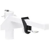 vidaXL Support de parasol pour balcon blanc 38 mm acier