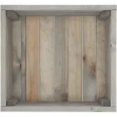 Esschert Design Jardinière Sur Roulettes - L 39 X L 39 X H 24,7 Cm - Bois