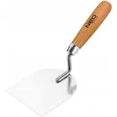 Neo Strukkateurkelle in Hufeisenform, 100 mm, Holzgriff