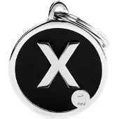 My Family Médaille Pour Animaux Letter X