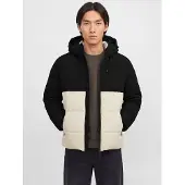Jack & Jones Veste d’hiver 'JJEBECKS' écru / noir