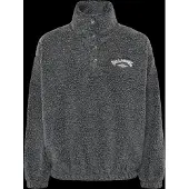 Billabong - Polaire oversize en sherpa - Run The Road Sugar Off Black - Taille M - Gris
