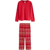 Next Pyjama beige / rouge