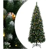 vidaXL Sapin de Noël artificiel 300 LED 210 cm
