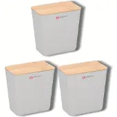 Alpina Lot de 3 boîtes de rangement - 1 L
