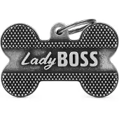 My Family Médaille Pour Animaux Bronx Lady Boss Bone Xl