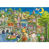Sonstige Verlage RAVENSBURGER Puzzle Mother Gooseville 1000 dílků
