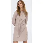 ONLY Robe-chemise 'ONLNESSA' mastic