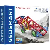 GeoSmart Jouet de construction magnétique Roboracer, 36dlg.