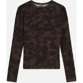 Scotch & Soda U9b01752t Long Sleeve T-shirt Marron L Femme