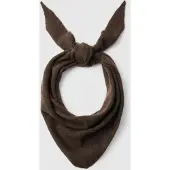 Selected Triangle En Laine Mélangée Écharpe Femme Marron ONE SIZE