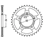 Sifam - Couronne 53 Dents Xl 125 R Prolink 82-8 Pas428/Z53