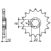 Sifam Pignon Gn 125 96-98 #13 Dents