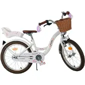 Volare Vélo enfant Blossom - Fille - 18 pouces - Blanc