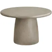 Ebuy24 Bente table de jardin Ø120cm gris.
